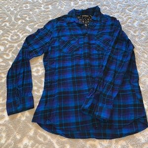 Express Button Down Flannel - Size M - Multi